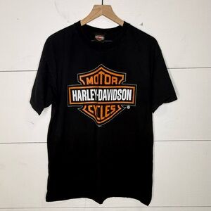 Harley-Davidson • Black and Orange Las Vegas Short Sleeve Tee